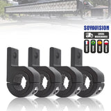 ATV Car Motorcycle LED Headlight Clamps Brackets Tube Clamp Mount Kit For Auto Motorbike Spotlights Fog Light Mount Accessories