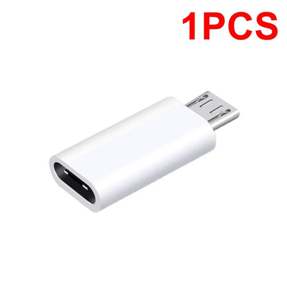 10-1Pcs Micro USB Female To Type C Male Adapter OTG Converter Micro-B To USB-C Connector Phone Charger Cable Adapter For Samsung