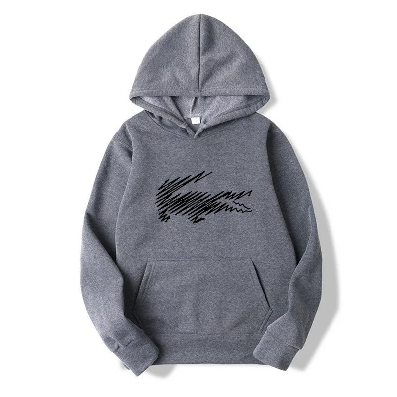 Men's and Women's Hoodie Sweatshirt Fashion Print Black Gray Pink Hooded Hip Hop Wool Hoodie Men's Brand Hoodie Street Clothing
