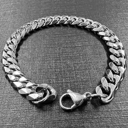 High-Quality  51g Hip Hop Full AAA Stone Bling Iced Out Pave Men's Bracelet Miami Cuban Link Chain Bracelets for Men Jewelry