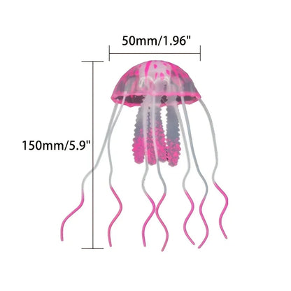 Artificial Swim Glow Jellyfish for Fish Tank - Luminous Aquarium Underwater Decoration