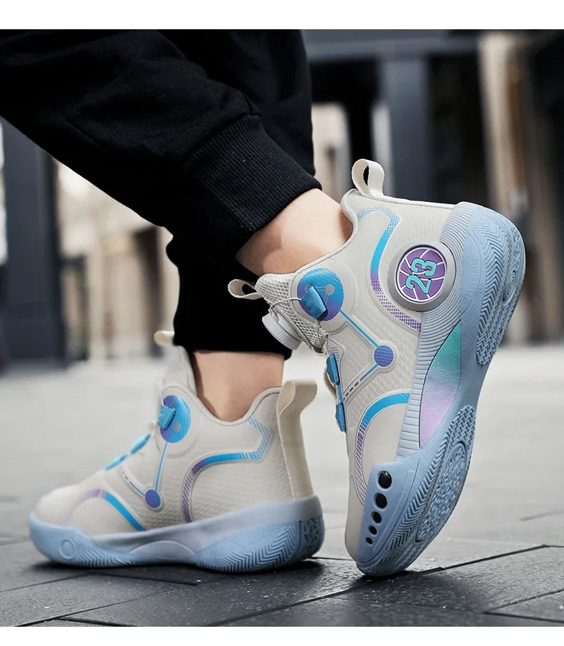 High Designer Basketball Shoes For Men Trend 2024 High Top Sneakers Brand Platform Non-slip Basketball Tennis Men Gym Shoes