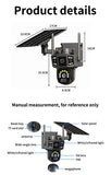 V380 Pro 10X 4K Dual Lens Outdoor Security Network Camera Wireless Wi-Fi Solar CCTV, 4G SIM Solar Cameras