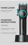 VGR 001 977 new hair trimming set high-end men's hair clipper intelligent digital display electric carving and whitening trimmer
