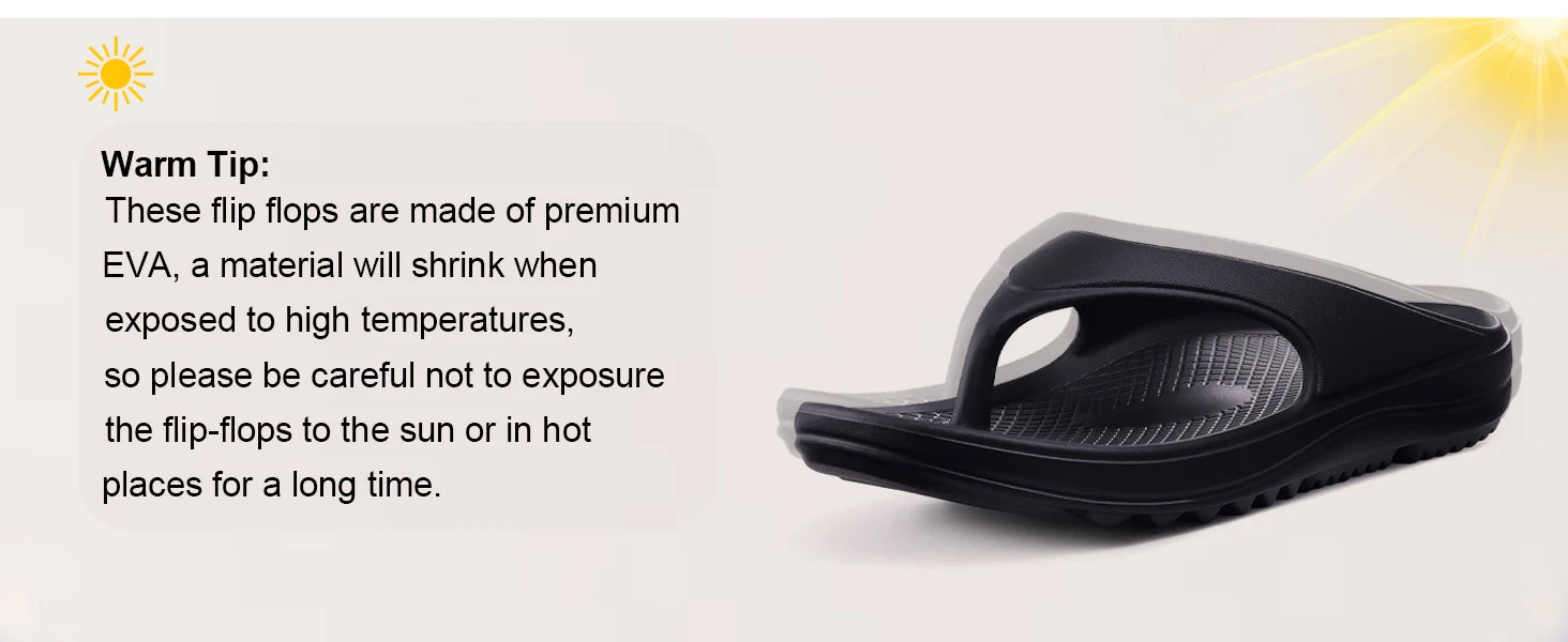 Evshine Recovery Flip Flops Pillow Soft Summer Beach Shoes New Women Summer Slippers Orthopedic Sandals For Women Arch Support
