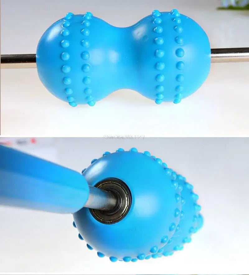 Double Ball Massage Roll Stick Back Pushing Massager Rollers Relaxing Muscle Massage Balls Easy Carry and Storage