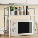 Kitchen Storage Rack Multi-Layer Microwave Rack Adjustable Standing Countertop Condiment Oven Organizer Shelf Kitchen Accessorie