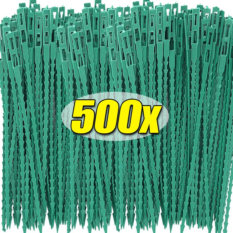 Reusable Garden Cable Ties Plant Vine Tree Shrubs Support Fastener Locking Nylon Adjustable Zipper Cables Ties Organizer Tools