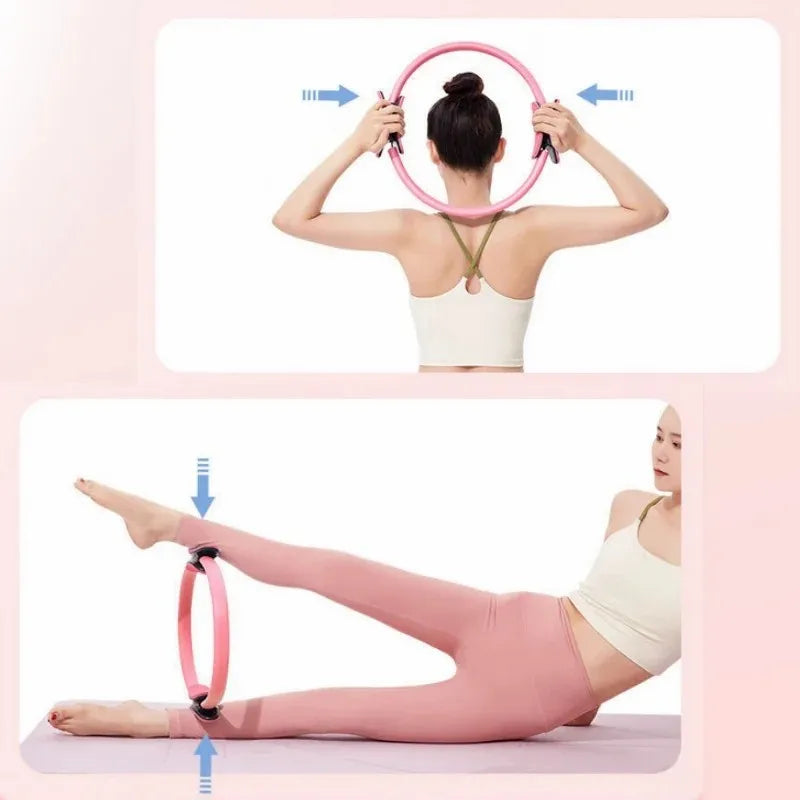 Aro de Pilates, Círculo Mágico de Fitness para Tonificar Muslos, Abdominales y Piernas, Entrenamiento de Resistencia, Deporte Corporal, Fitness, Yoga