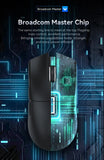 Attack Shark X11 Wireless Mouse Paw3311 22000DPI Buletooth Three Mode Rgb Charging Dock Lightweight Game E-Sports Mouse Laptop