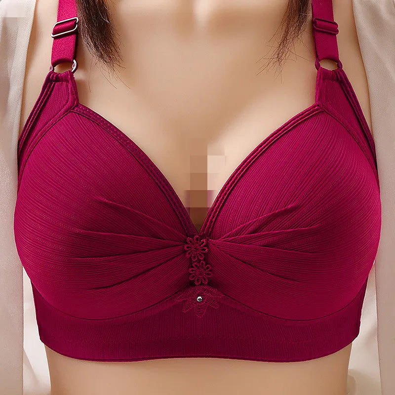 Sujetador Push Up inalámbrico para mujer, sostén cómodo sin aros, Bralette de alambre cómodo, ropa interior diaria, sujetador para mujer