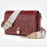CH Autumn and Winter Solid Color Crossbody Bag Letter Printing High Quality Women's Fashion Elegance 2025 Classic Women's Bag