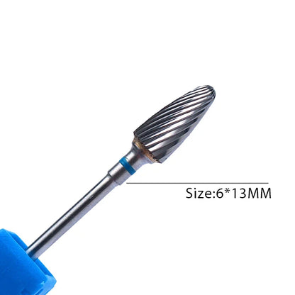 1pc Carbide Tungsten Nail Drill Bit Rotate Burr Milling Nail Cutter Bits Electric Drill Machine For Manicure Pedicure Tools