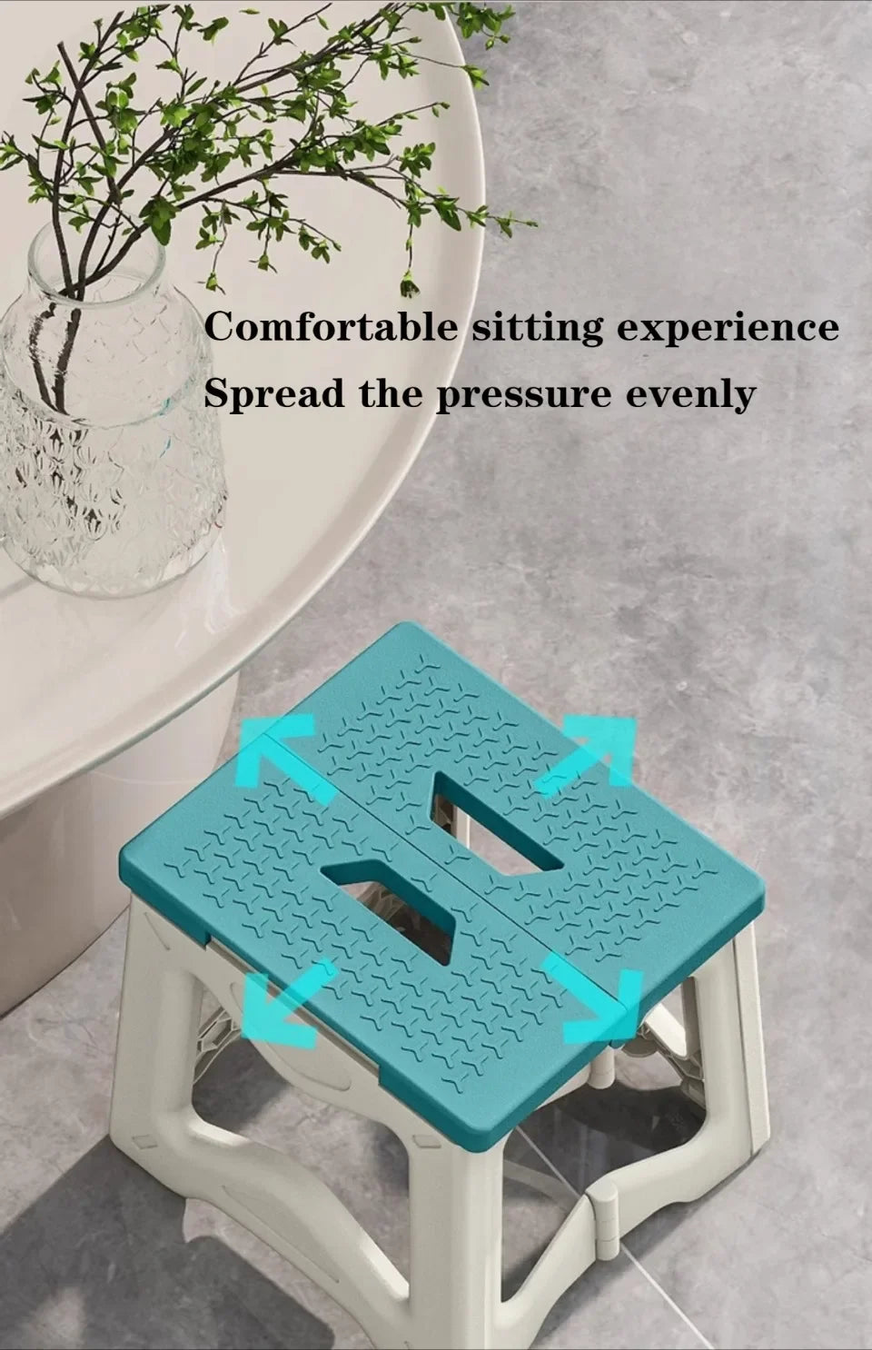 Folding Stool Household Lightweight Leisure Fishing Stool Children Utility Small Bench Outdoors Portable Non-Slip Plastic Chair