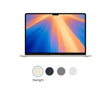 2024 MacBook AIR M3 15 Inch 8-core CPU 10-core GPU 256G/512G/1T/2T/4TSSD 16G/32G/64G RAM Notebooks Laptop.