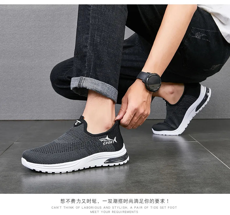 Men's summer shoes 2025 new lazy shoes breathable mesh casual sports shoes man comfortable cheap shoes clearance free shipping