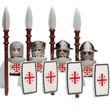 MOC Medieval Building Blocks Castle Knight Western Cowboy Historical Army Cavalry Horse Soldier Gun Kid Toy Gift Brick DIY S040
