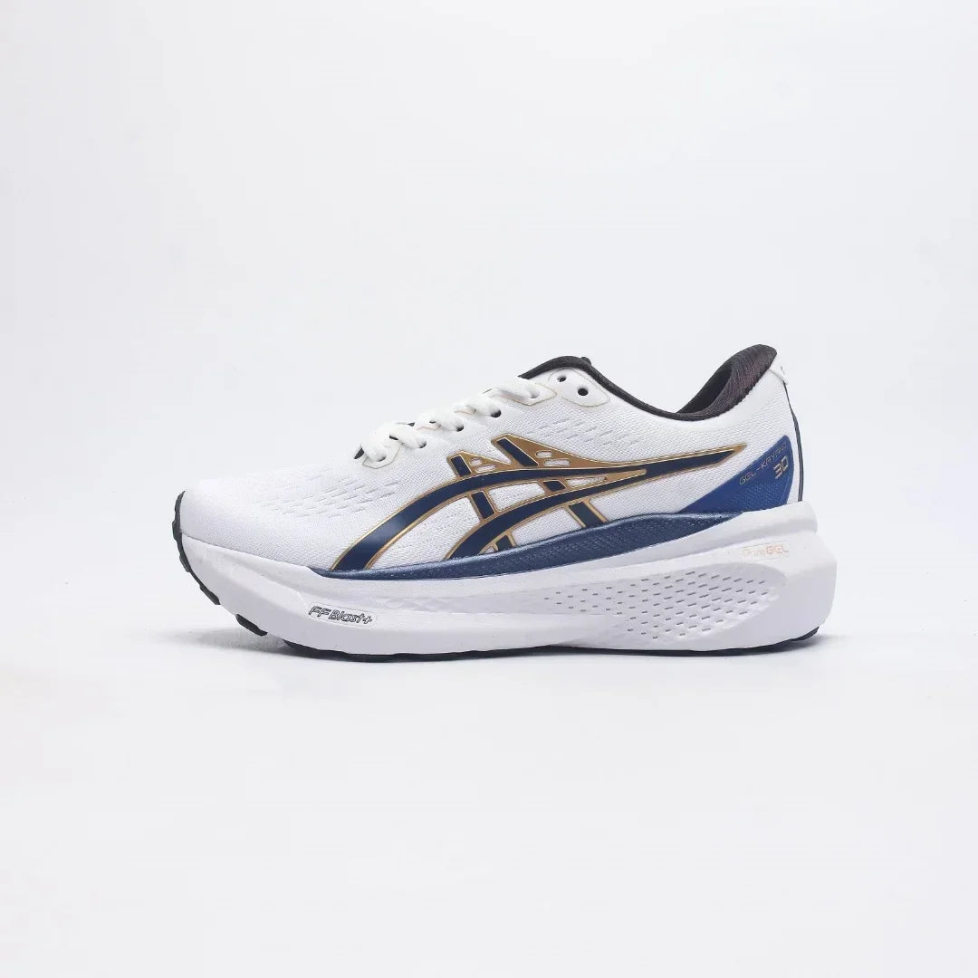 Zapatillas de running Asics Gel Kayano 30 para mujer, color negro, caña baja, antideslizantes, transpirables y ligeras.