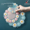 Round Daisy Heat Resistant Silicone Mat  Cup Coasters Insulation Non Slip Pot Holder Thicken Table Placemat Kitchen Accessories