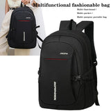 Durable Water‑repellent Oxford Laptop Rucksack Multi‑zipper Business Backpack For Student Work Daily Travel Commuting