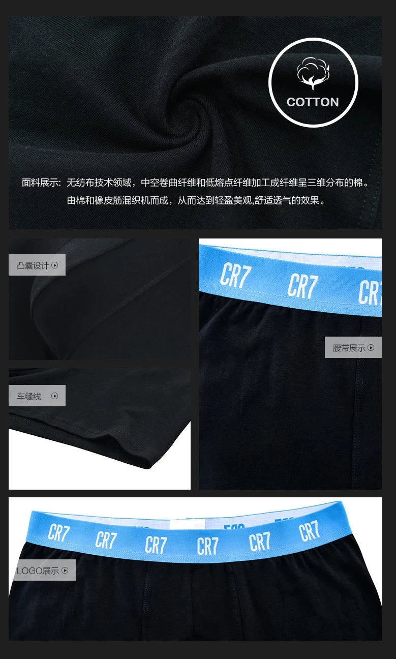 CRIIS SEVEN 7 Mens Sports Underwear Men's Boxers Underpants Shorts Fitness Man Panties Lingerie Brand Underwear Cotton M-2XL