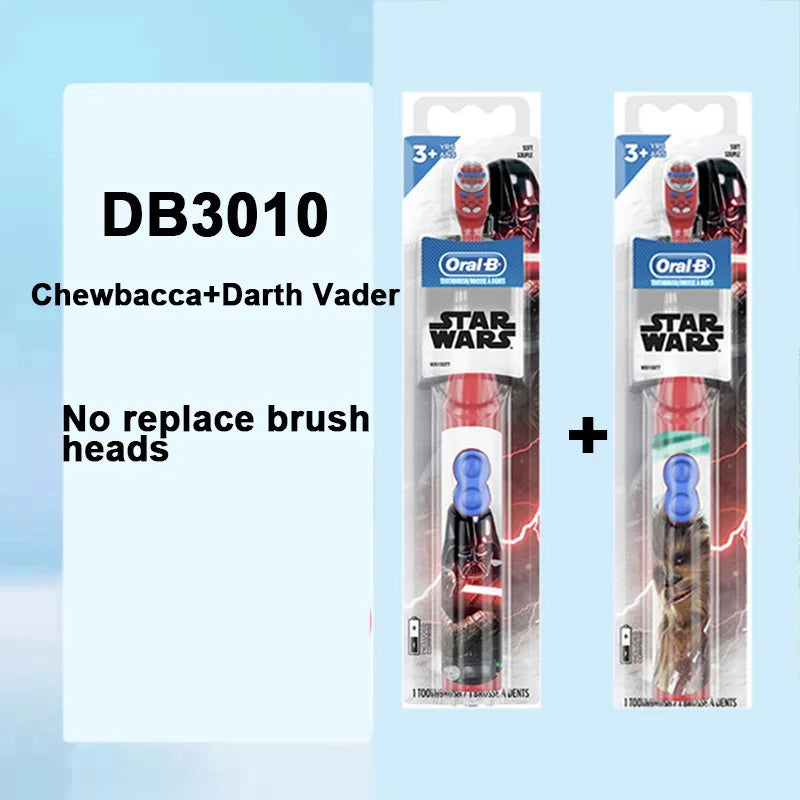 Oral-B Kid Electric Toothbrush Pro-Health Soft Bristle Rounded Vibrate Brush Heads Gum Care Teeth Brush Battery Power for Age 3+