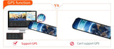 Acceo A37 Car DVR 10.0 Inch Rear View Mirror 2.5K Dash Cam 1080P Car Camera With Rear View Camera Video Recorder Registrar DVRs
