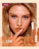 QIBEST Matte Liquid Lipstick Waterproof Long Lasting Velvet Lip Gloss Tint Tube Matte Nude Pigment Red Lipgloss Lips Makeup