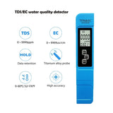 Medidor de pH y temperatura digital TDS de 2 piezas, 0,01 pH, alta precisión, 0-9990 ppm, TEMP y PPM.