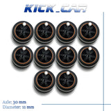 1/64 Wheels Tires Navy Blue set for VDiecast Model Cars Collection Toy for Hot Wheels Hobby Modified Parts 5 set/pack