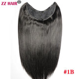 ZZHAIR 100% Brazilian Human Remy Hair Extensions 120g-200g 16"-26" U Piece Wig Clip-in Natural Straight