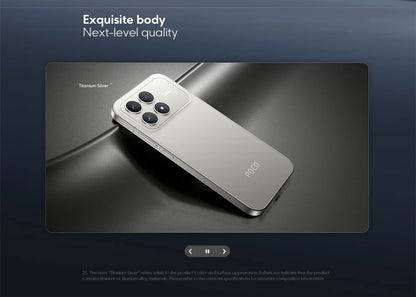 【World Premiere】POCO F8 Pro 5G Global Version Smartphone Snapdragon® 8 Elite 6.59" 120Hz HyperRGB AMOLED Display 6210mAh NFC