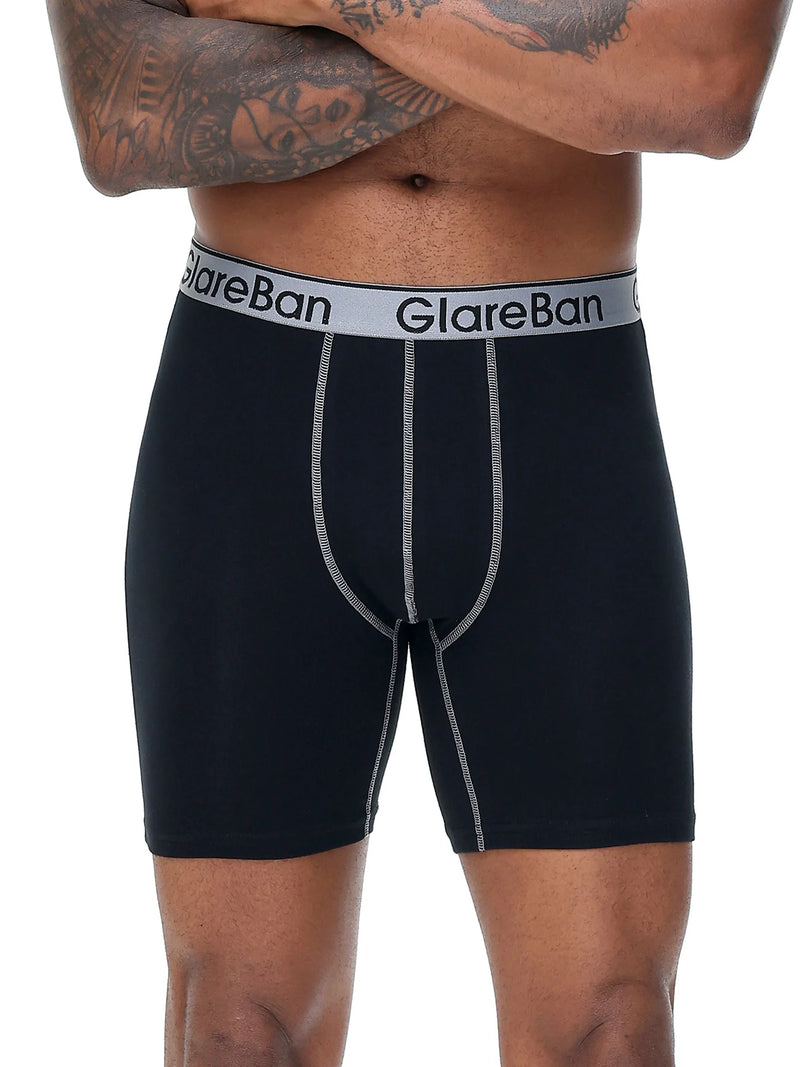 5pcs Set Mid-Long Cotton Boxer Shorts Men Underwear Male Underpants for Men Homme Boxershorts Slips Soft Panties Brand Briefs