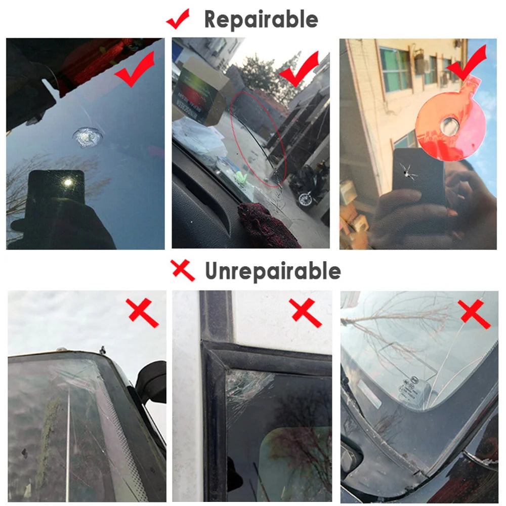 Líquido reparador de grietas en parabrisas de coche, herramienta nano para reparar vidrios, parabrisas de coche, arañazos en cristales, agente restaurador de grietas 
