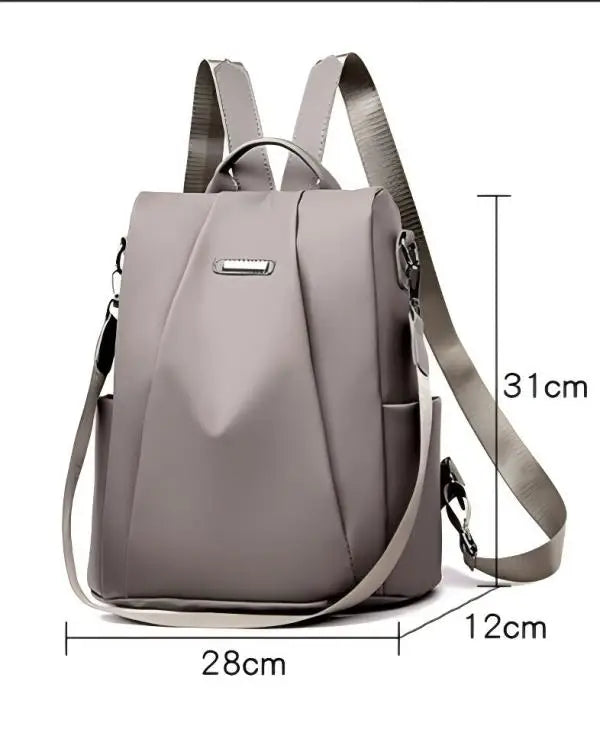 Homefish New Women's Multifunction Backpack Casual Solid Color School Bag For Girls Fashion Detachable Strap Travel Shoulder Bag