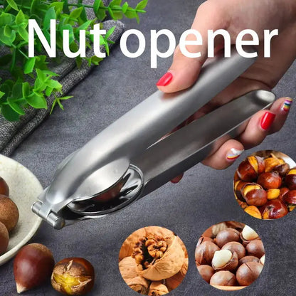 Chestnut Clip Nutcracker Opener Nuts Peeler Shelling Walnut Cracker Sheller Stainless Steel Accessories For Pliers Gadgets Tools