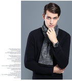 Designer Brand Plaid Men's Cashmere Scarf Winter Warm Scarves Shawls Casual Business Long Wraps Pashmina Christmas Gift for Man