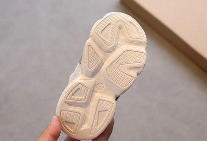 Zapatos para bebés y niños pequeños, talla 21-36, de malla transpirable, informales, antideslizantes
