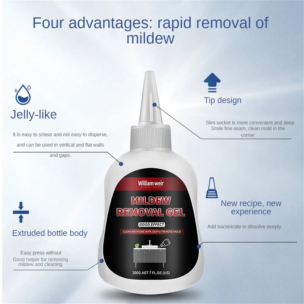 Mildew Remover Cleaner 200g Mold Stain Cleaner Ant-mold Agent Mildew Scavenging Agent Washing Machine Bathroom Mildew Gel