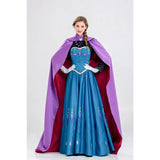Disney Frozen Movie Adult Costume Women's Cospaly Princess Anna Dress Cloak Halloween Party Performance Dress Birthday Gifts New