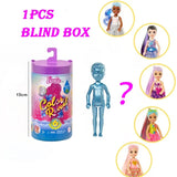 Genuine Barbie Color Reveal Foam Dolls Pet Friend with 25 Surprises Scented Bubbles Princess Doll Toys for Girls Gift