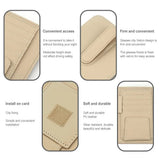 Visor Storage Multi-Pocket Car Sun Visor Document Storage Multi-functional Pen Card Glasses Clip Holder Organizer Interior Acces