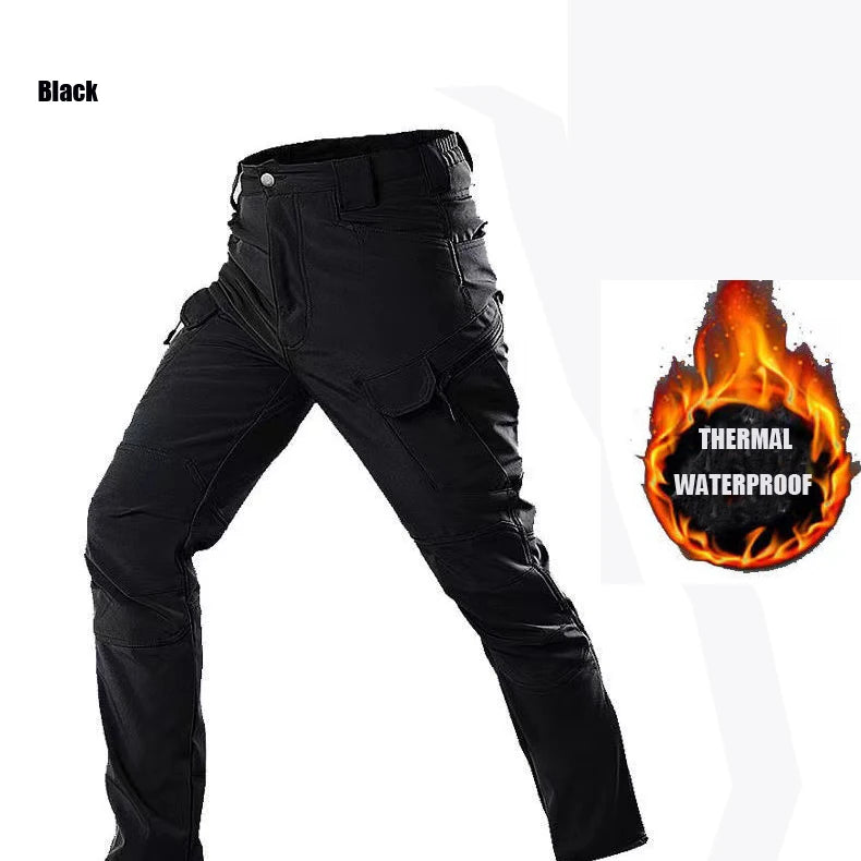Men's City Gargo Winter Tactical SharkSkin Jackets Hiking Pants Fishing Climbing Trekking Casual Hunting Camping Trousers M-5XL