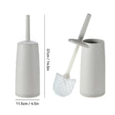 WORTHBUY Plastic Toilet Brush With Standing Base Long Handle Toilet Cleaning Brush For WC Bathroom Accessories Cleaning Tools