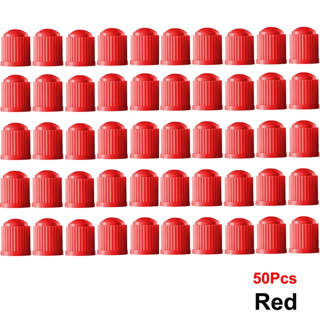 AUTCOAT-Tire Stem Valve Caps, Plastic Valve Caps, Universal Stem Covers for Cars, SUVs, Bike &amp; Bicycle, Trucks, Motorcycles 