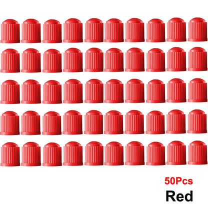 AUTCOAT-Tire Stem Valve Caps, Plastic Valve Caps, Universal Stem Covers for Cars, SUVs, Bike &amp; Bicycle, Trucks, Motorcycles 