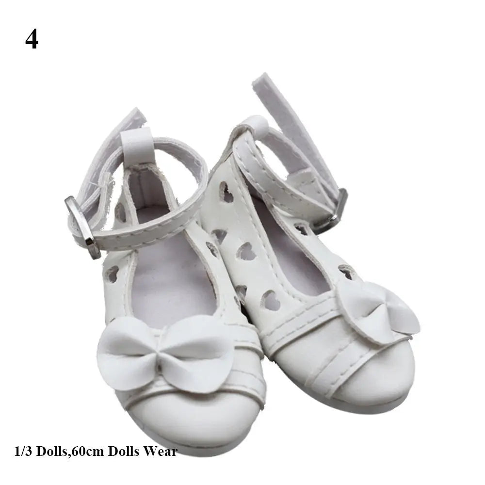 1Pair 1/3 1/6 Doll Shoes Fashion Female Doll Boots Plastic Doll Multistyles Long Knees Boots Fit Foot Length 2cm Dolls Shoes