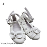 1Pair 1/3 1/6 Doll Shoes Fashion Female Doll Boots Plastic Doll Multistyles Long Knees Boots Fit Foot Length 2cm Dolls Shoes