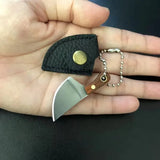 4 unids/set cuchillo de bolsillo de acero inoxidable, Mini cuchillo de cocina, llavero EDC, cuchillo de Unboxing portátil, cuchillo de corte de pesca