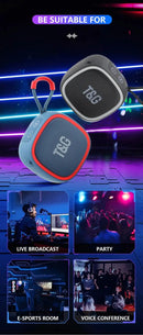 Altavoz Bluetooth inalámbrico para exteriores, subwoofer portátil, radio FM, caja de sonido de música, mini altavoz auxiliar Bluetooth, bocina Bluetooth, audio MP3 fuerte